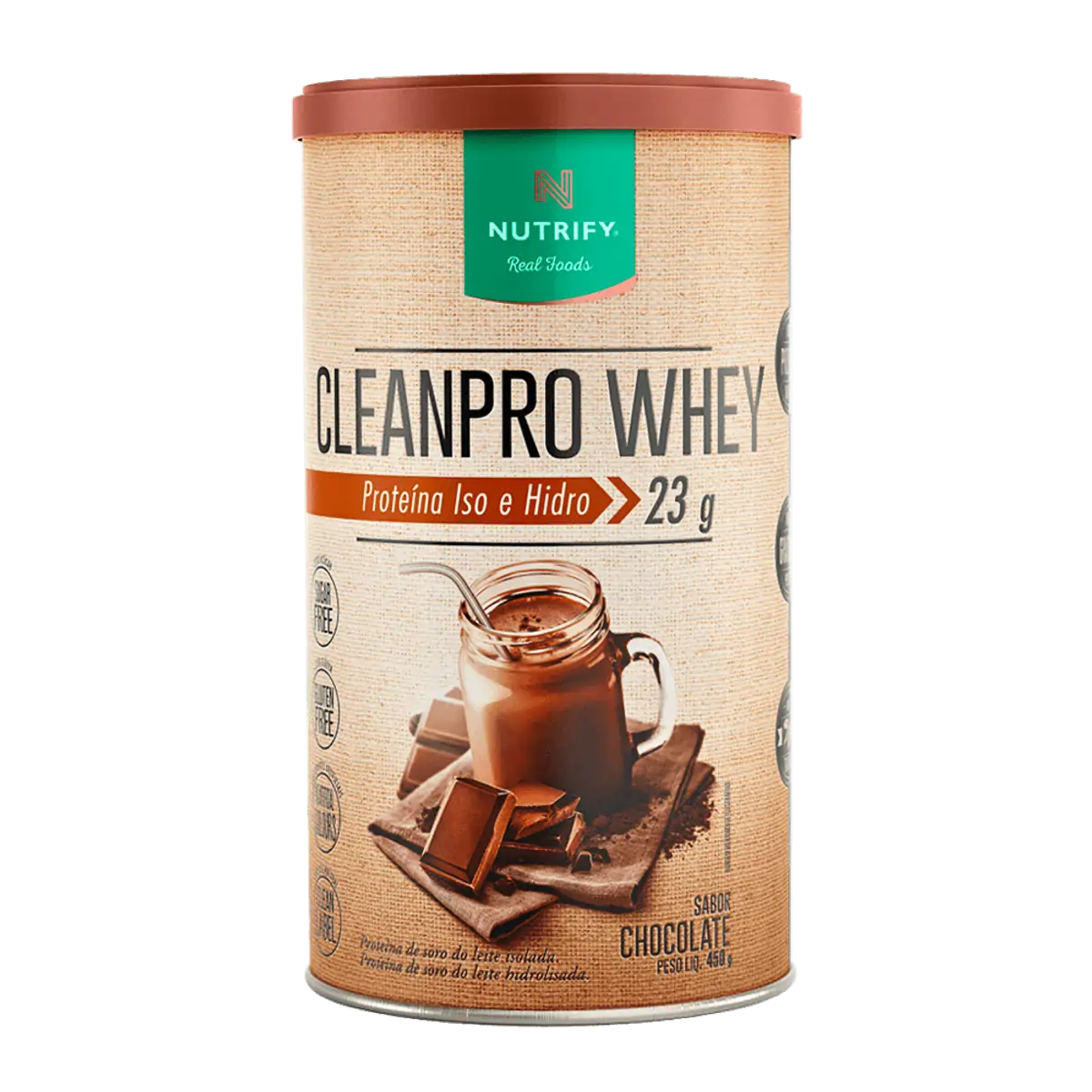 Clean Pro Whey Proteína Iso E Hidro 450g - Nutrify