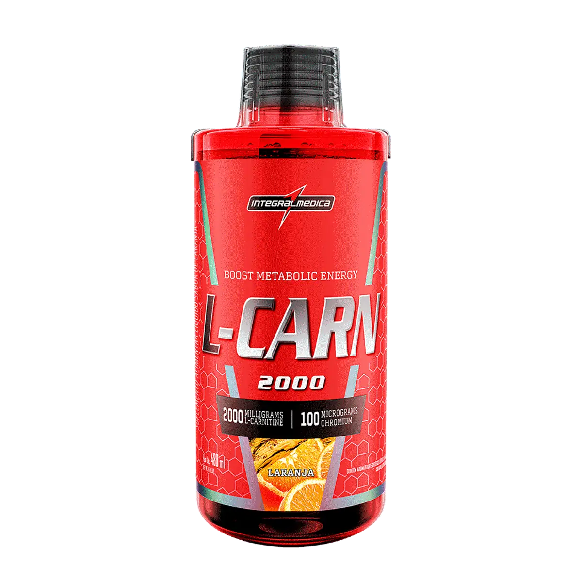 L-CARN 2000 líquida Laranja 480 ML Integralmédica