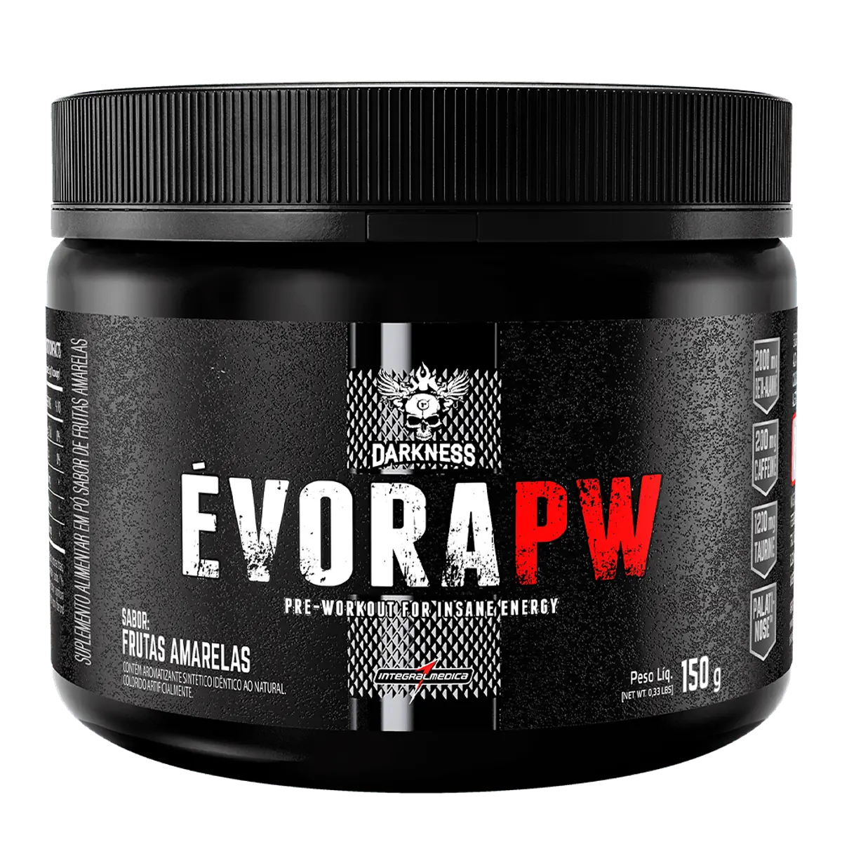Évora PW Pré Treino Alto Desempenho 150g - Darkness