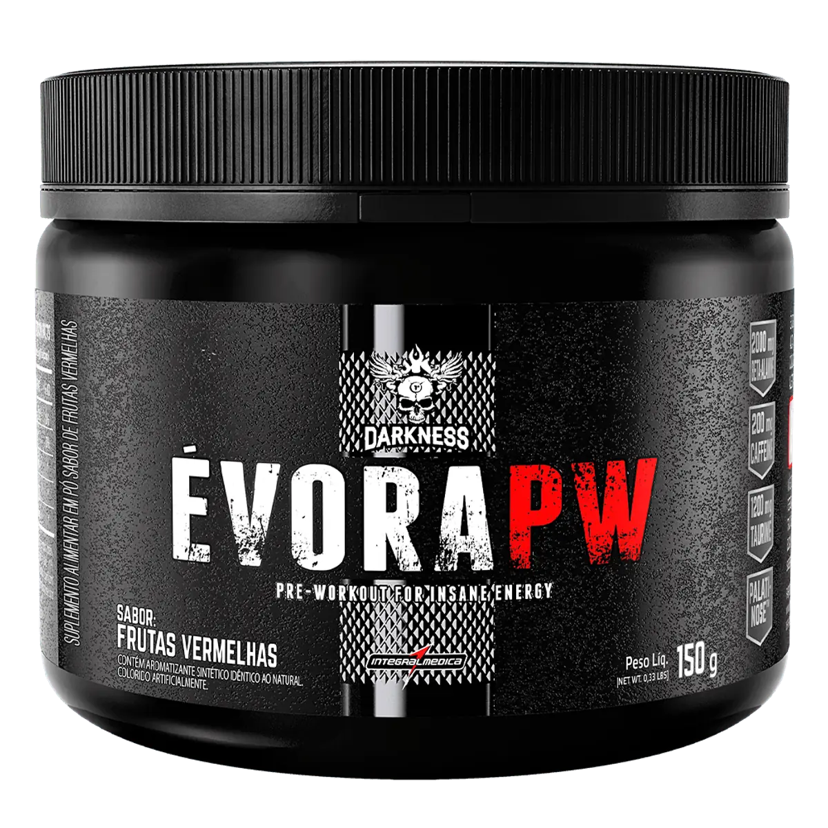 Évora PW Pré Treino Alto Desempenho 150g - Darkness