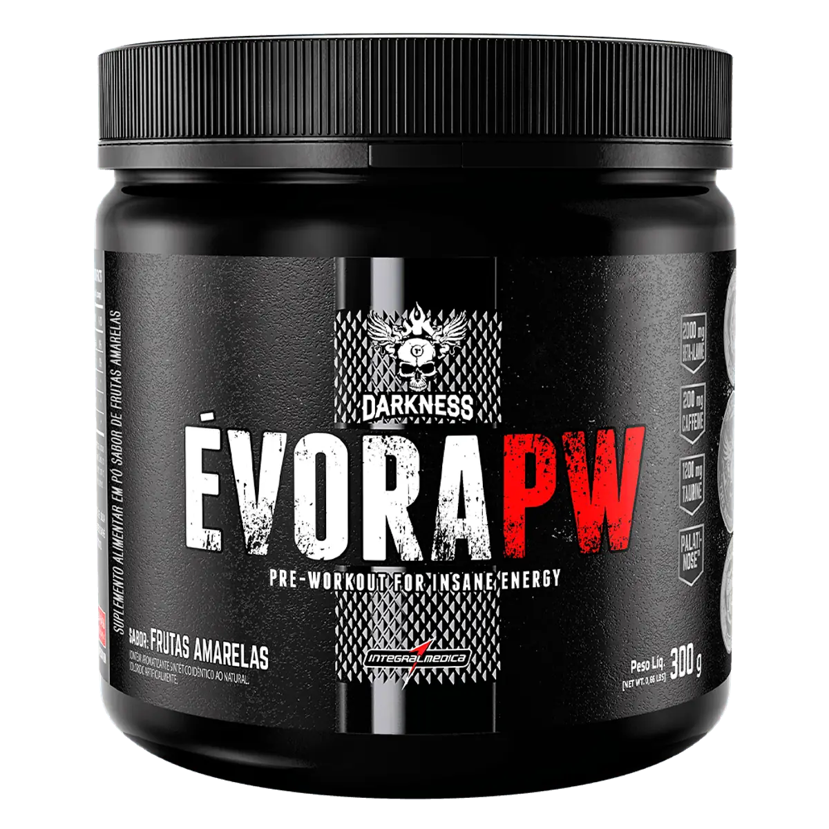 Évora PW Pré Treino Alto Desempenho 300g - Darkness