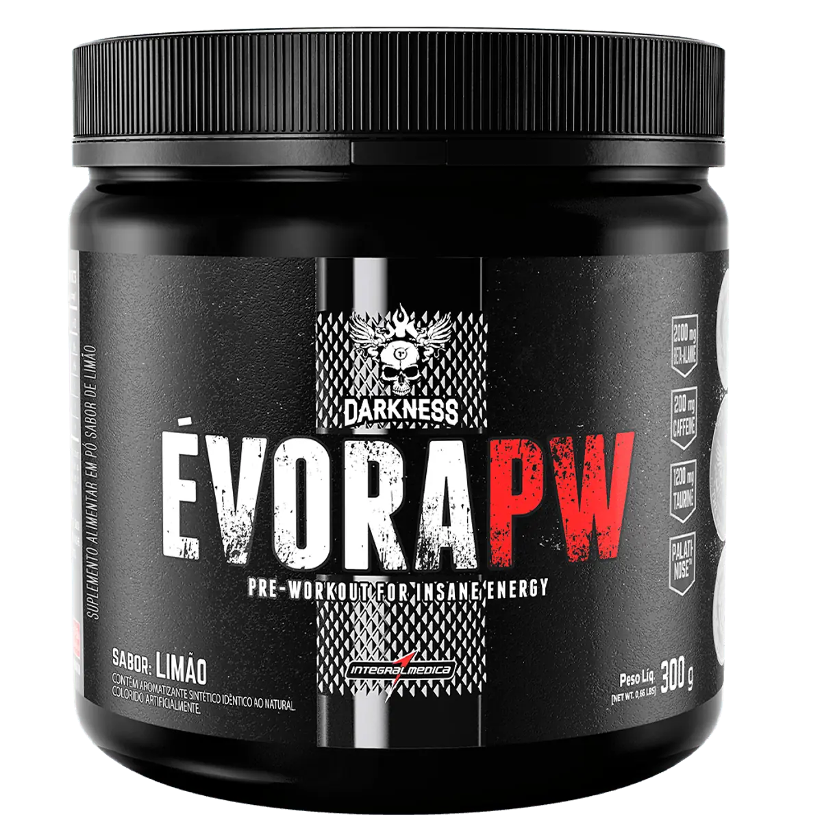 Évora PW Pré Treino Alto Desempenho 300g - Darkness