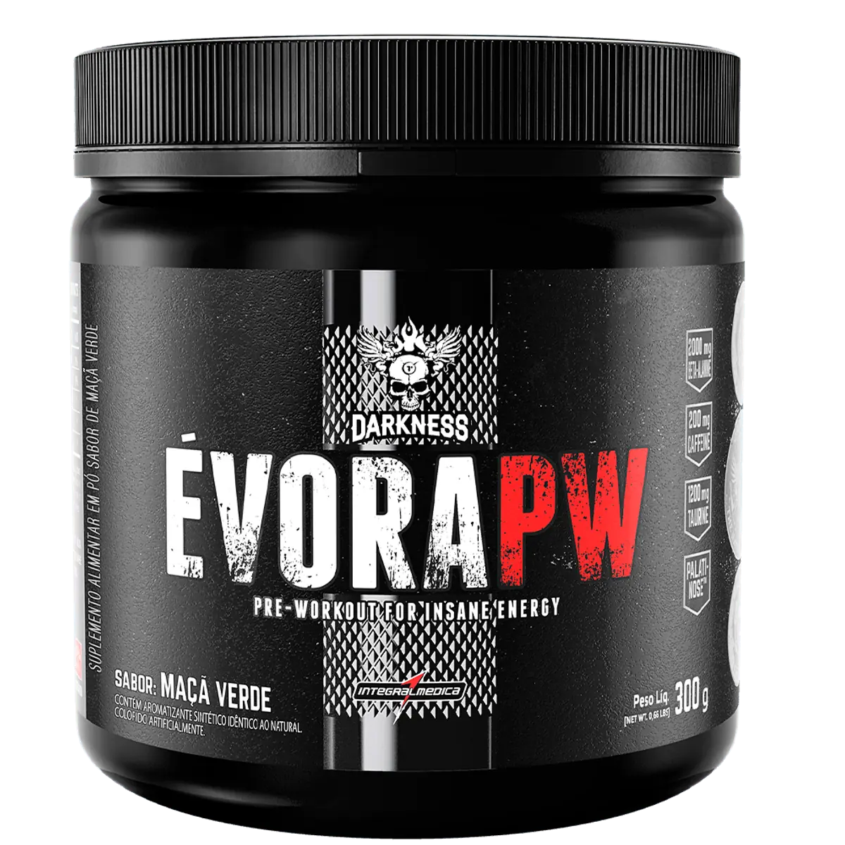 Évora PW Pré Treino Alto Desempenho 300g - Darkness