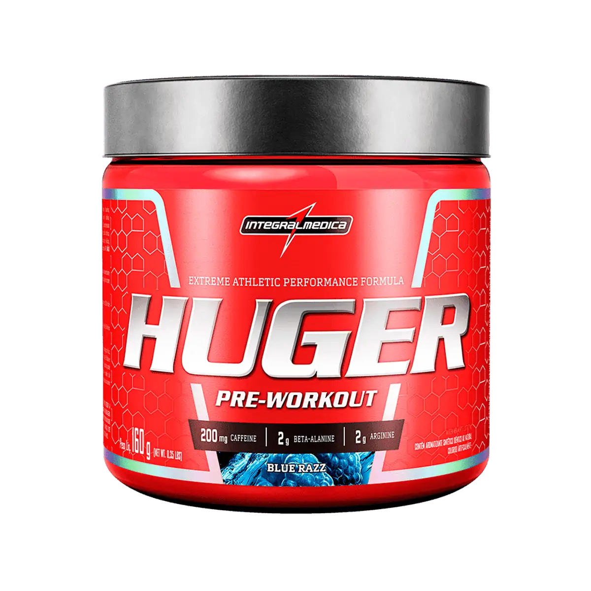 Huger Pré-Treino 160g - Blue Razz