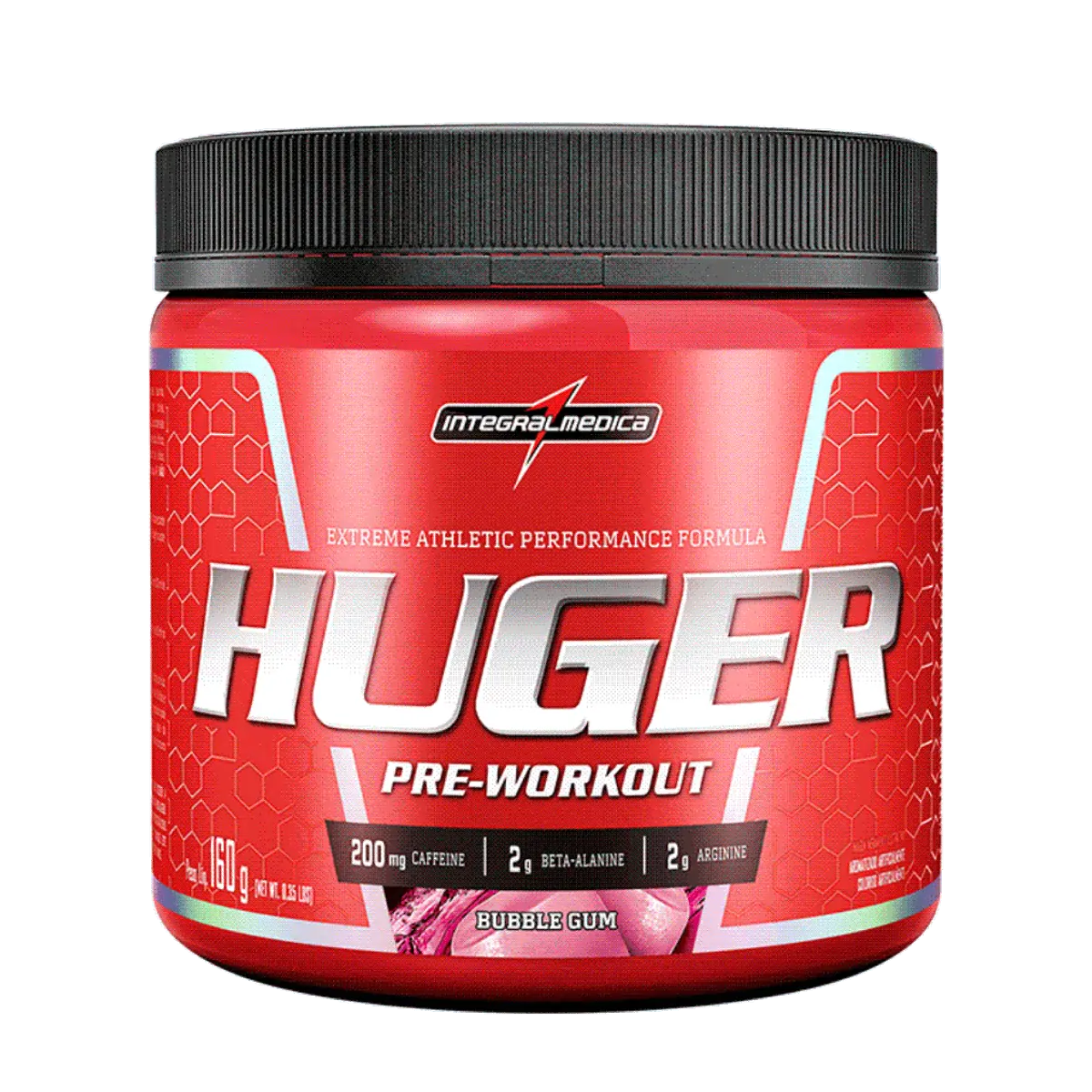 Huger Pre Workout Sabor Blue Gum 160 Gr