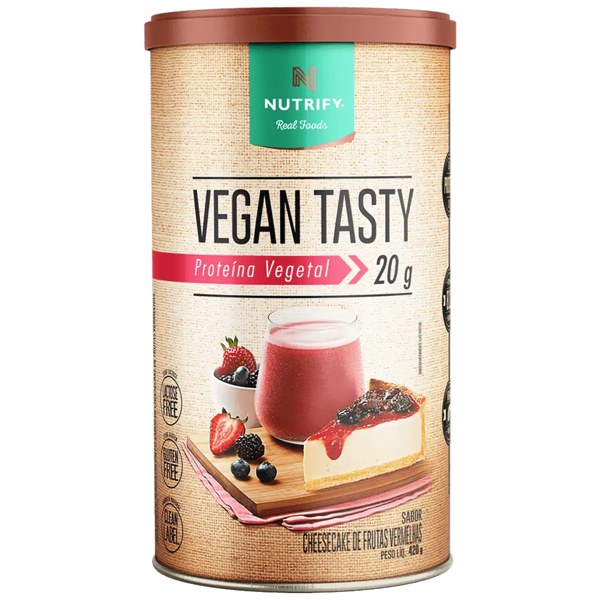 Vegan Tasty Cheescake de Frutas Vermelhas 420g Nutrify