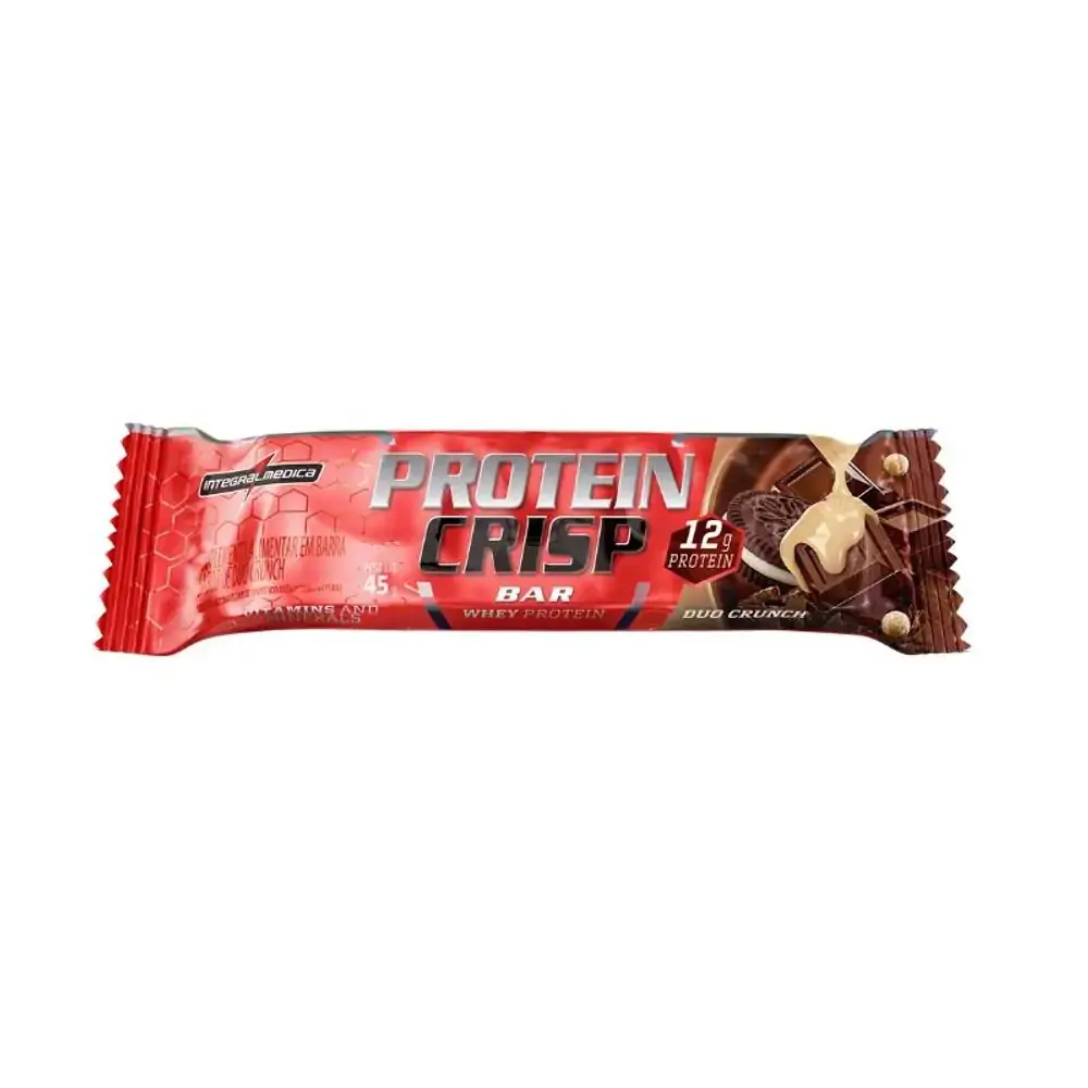 Barra de Proteína Crispy Bar Duo Crunch Integralmedica 45g