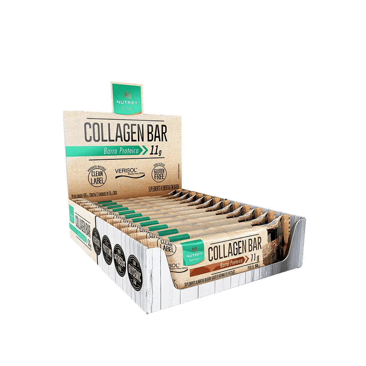 Collagen Bar Brownie de Chocolate 50g Nutrify