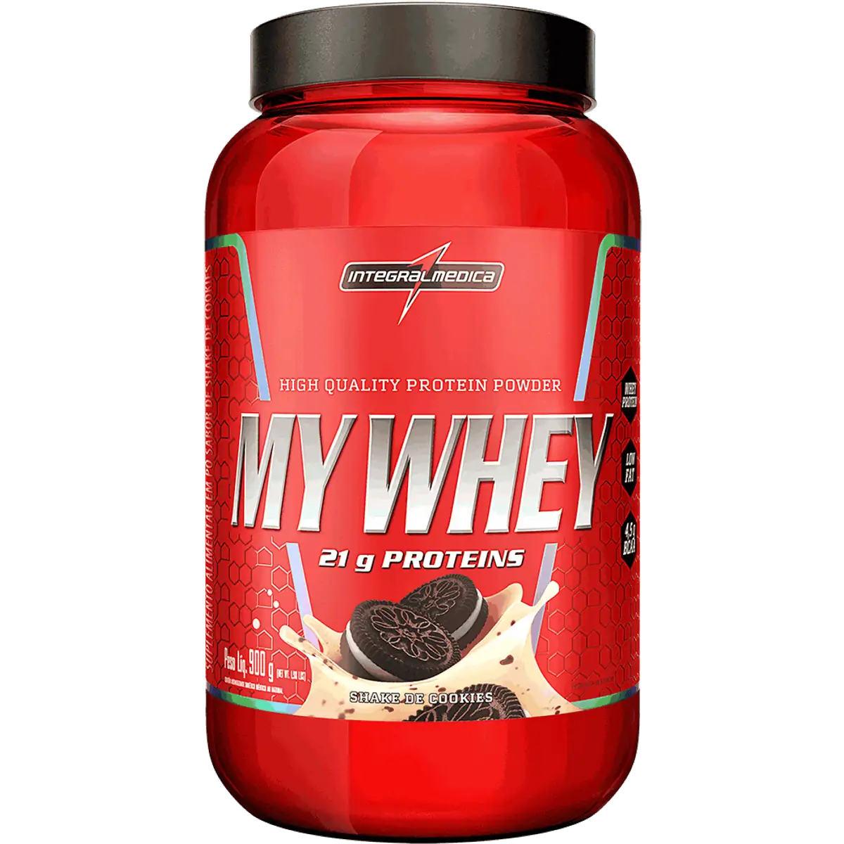My Whey Pó Pote Shake de Cookies Integralmédica