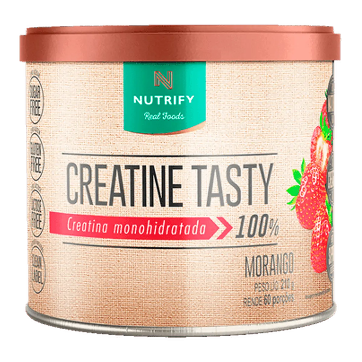 Creatine Tasty Creatina Monohidratada Morango Nutrify 210g