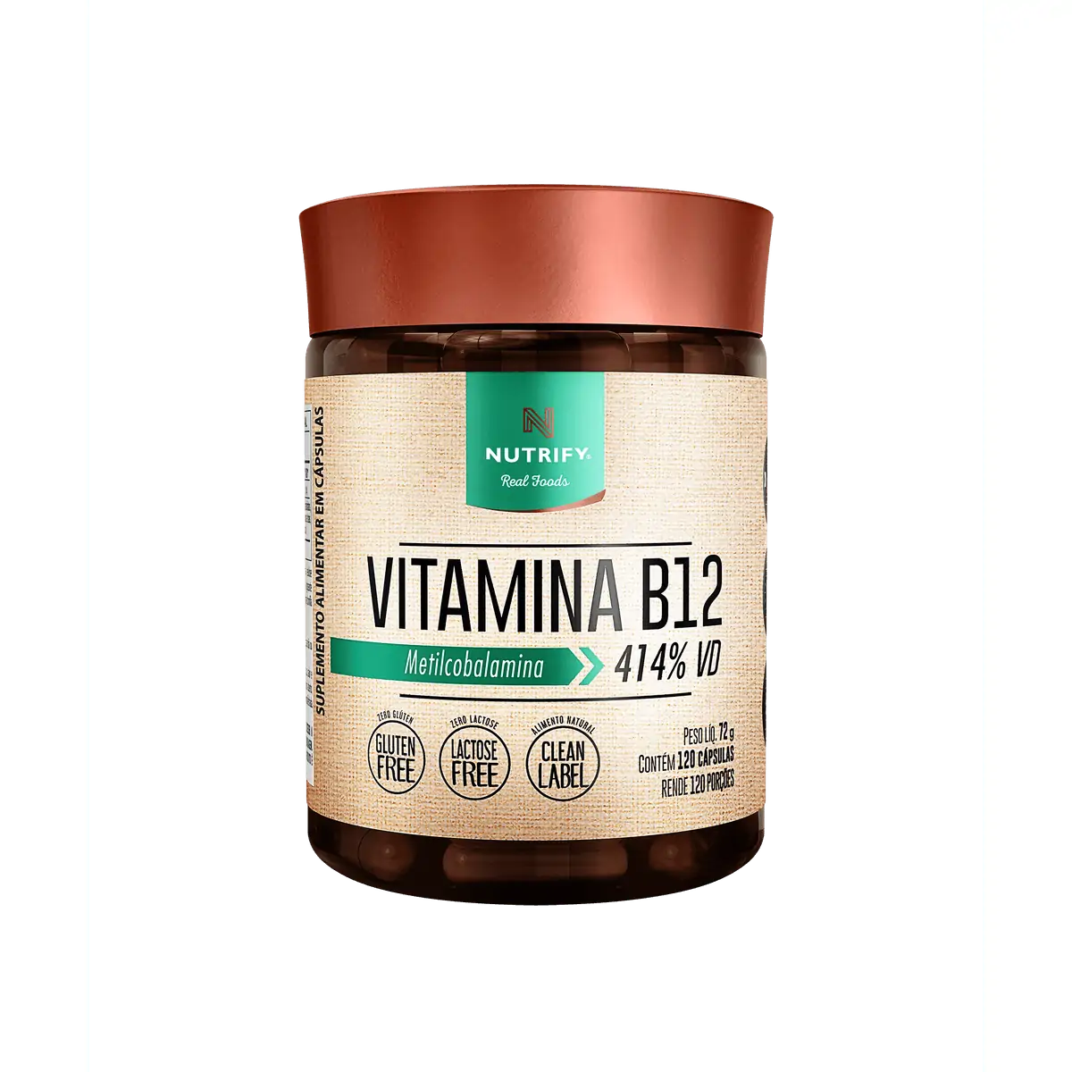 Vitamina B12 120 Caps - Nutrify