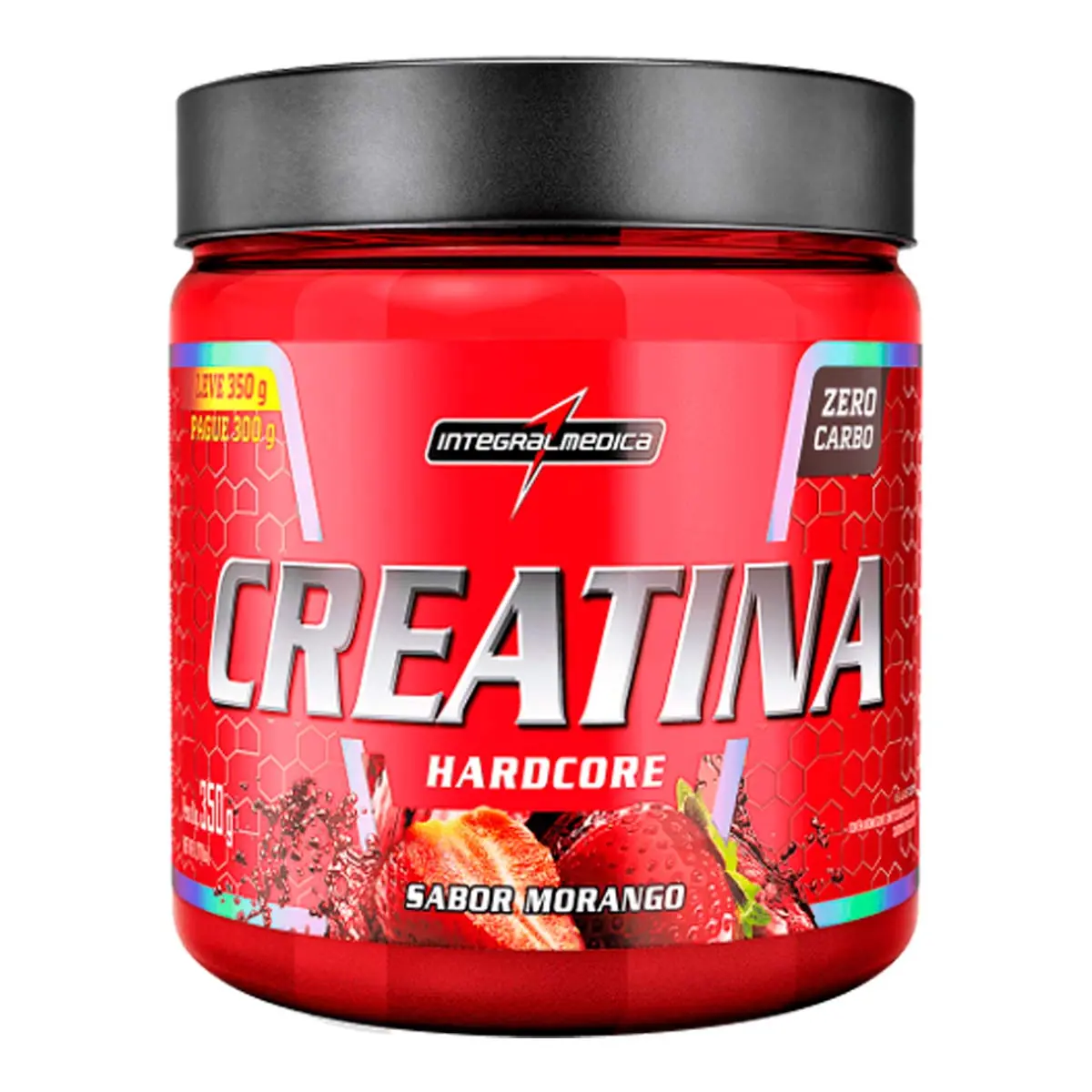 Creatina Intermedica Hardcore Morango 350g