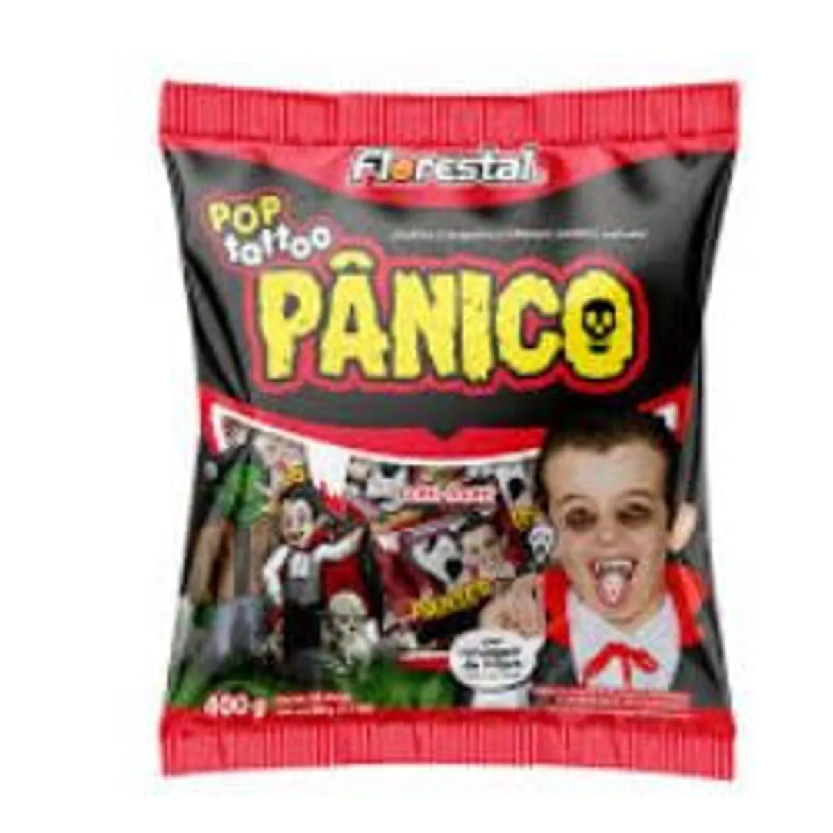 Pirulito Pop Tattoo Pânico 400g
