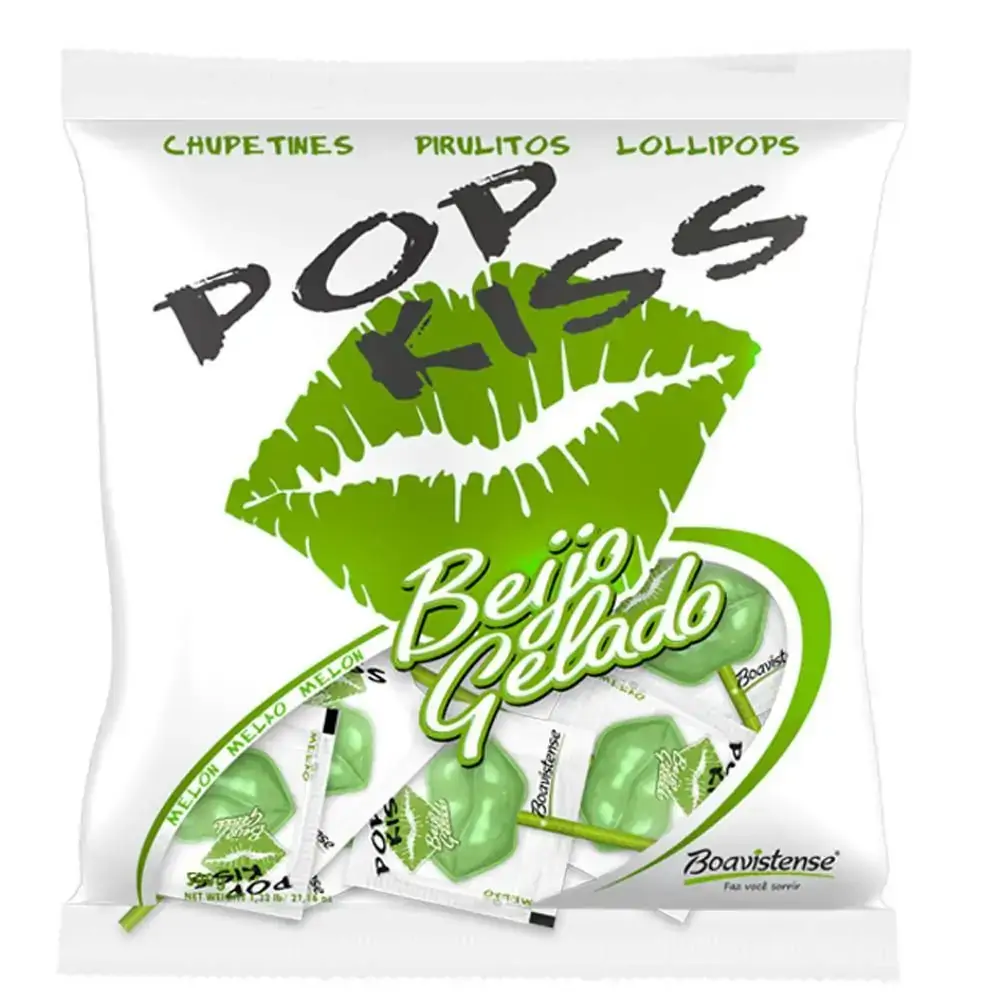 Pirulito Pop Kiss Beijo Gelado
