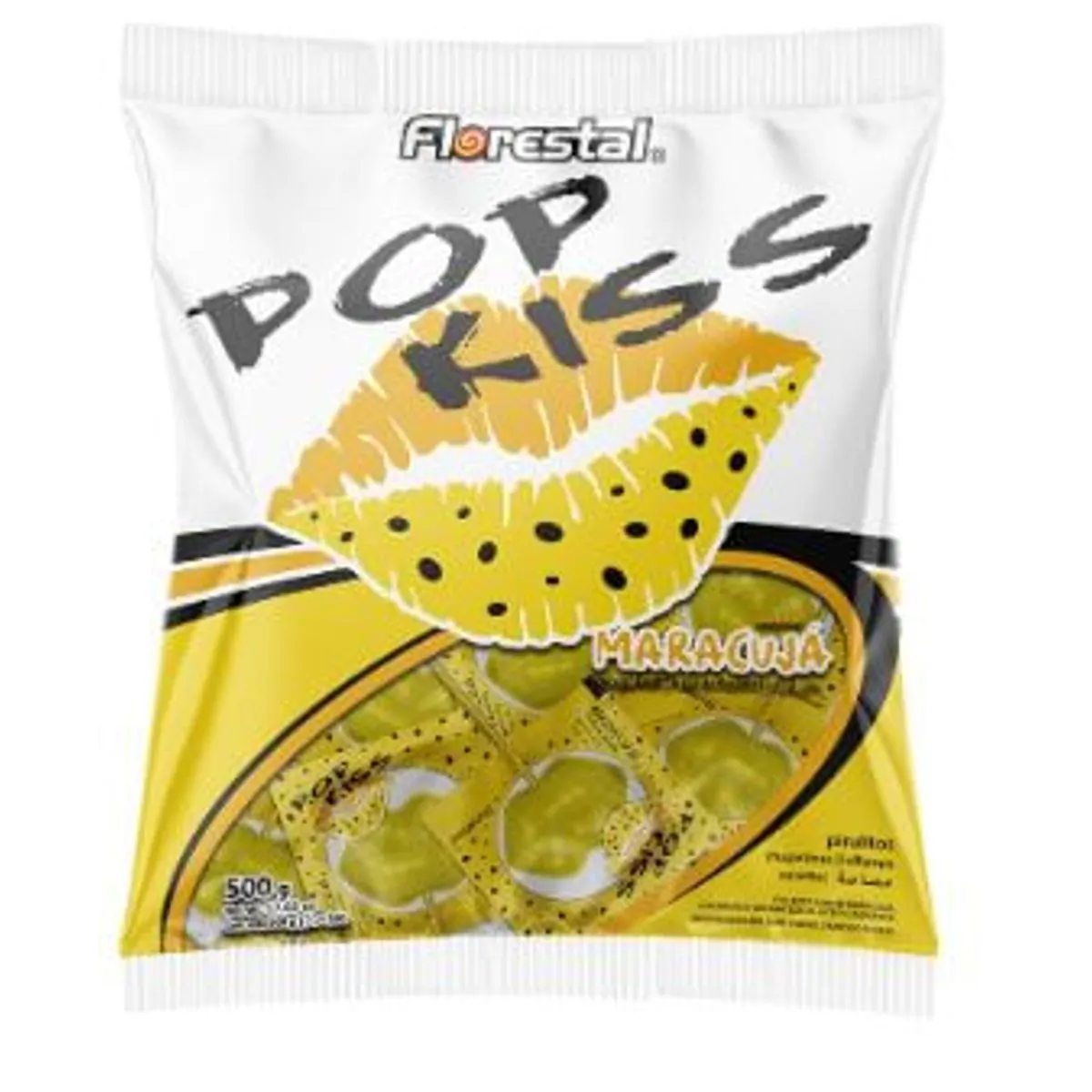 Pirulito Pop Kiss Maracuja 500g