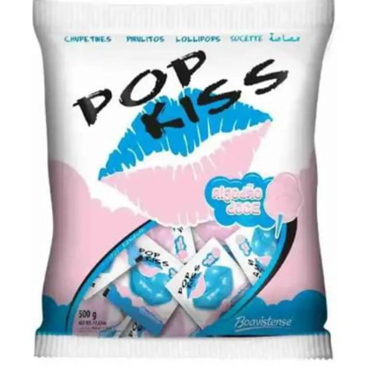 Pirulito Boavistense Pop Kiss Algod 500g