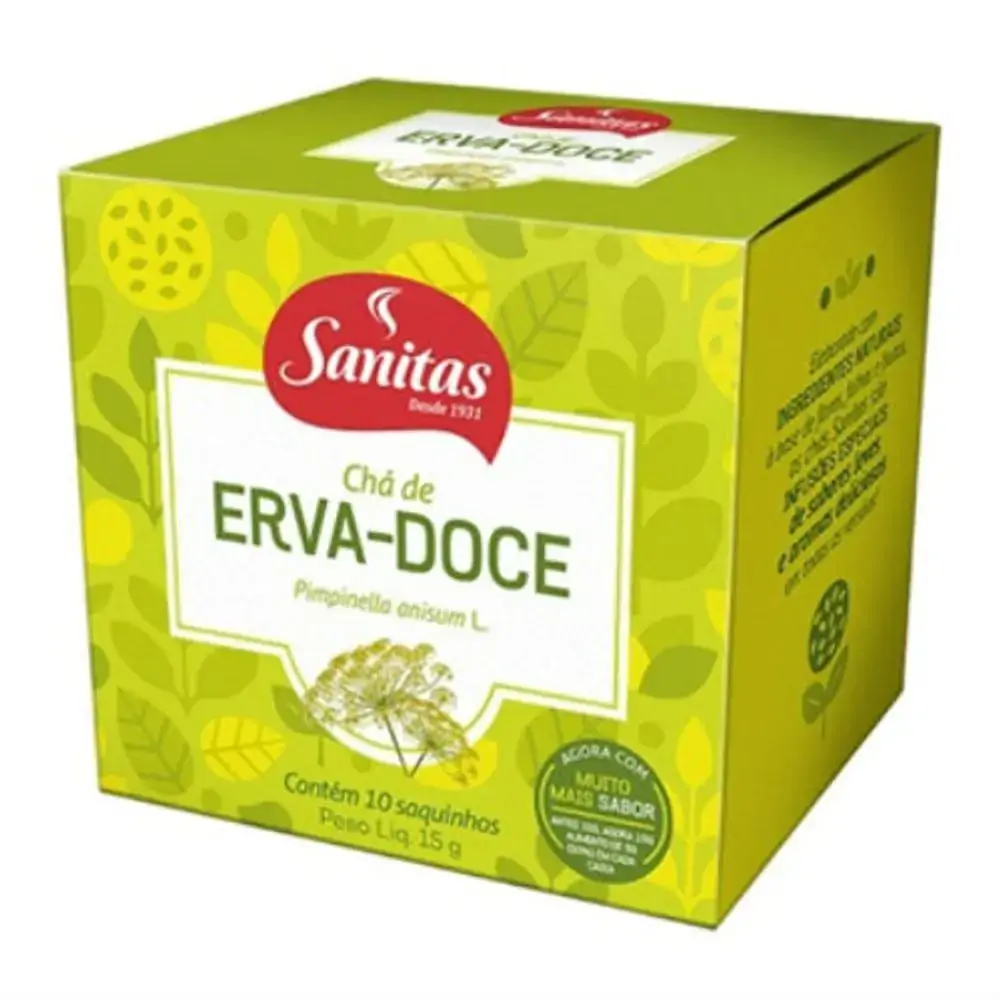 Cha Erva Doce 10x15g Sanitas .