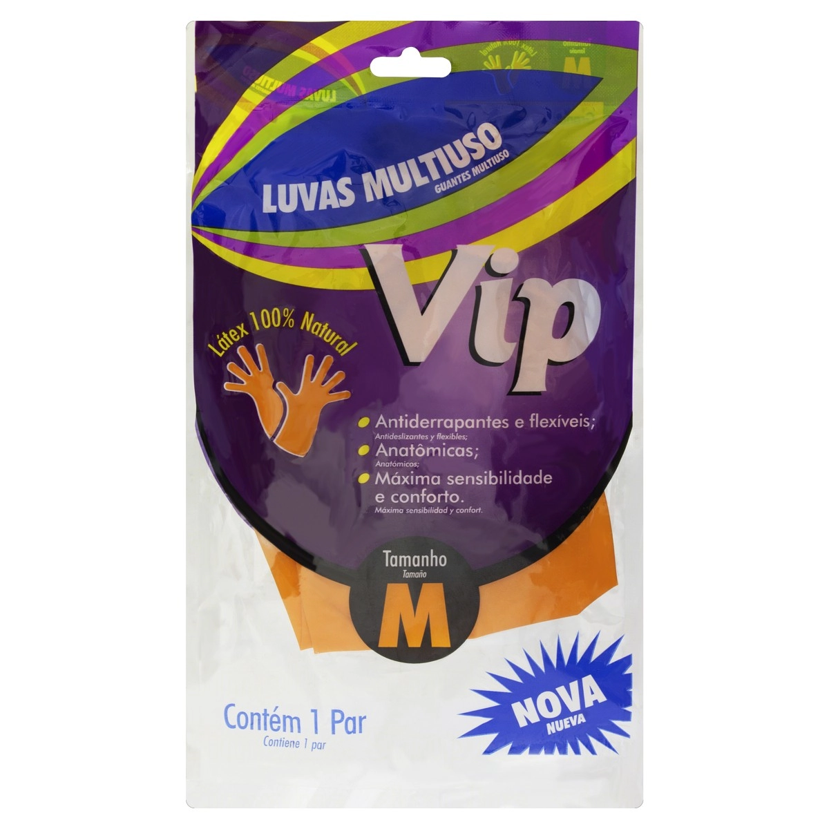 Luva Multiuso Laranja Vip M