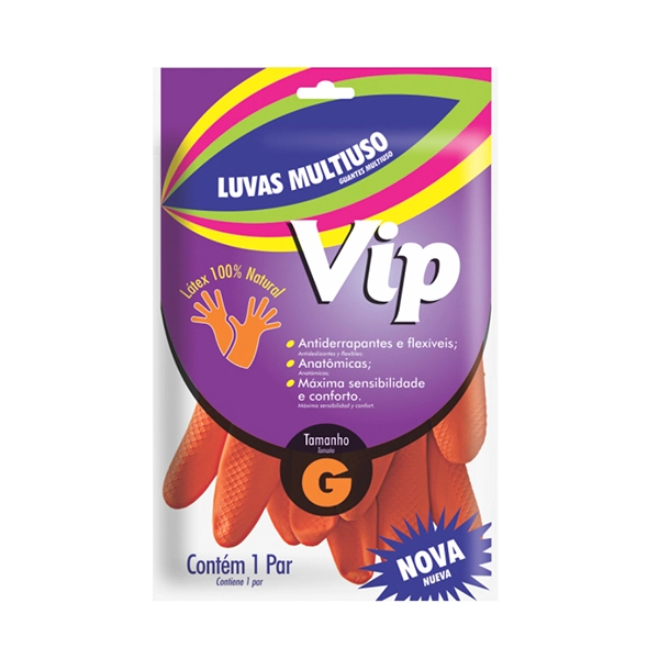 Luva Multiuso Laranja Vip G