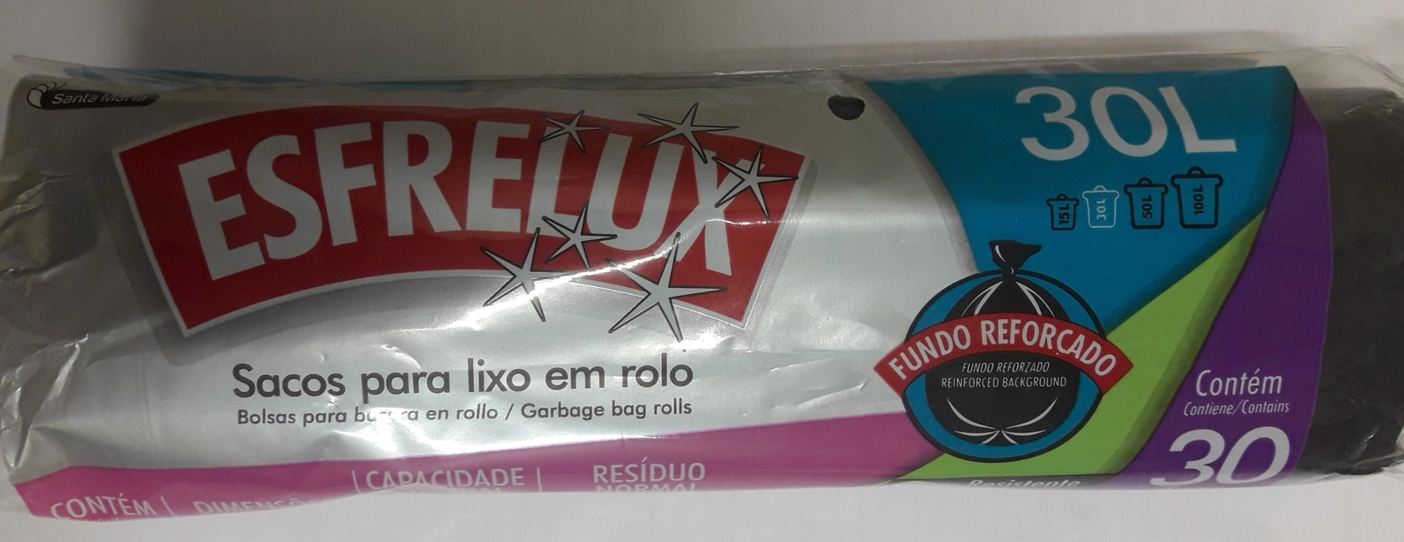 Saco Lixo Saco P/ Lixo Esfrelux 30l