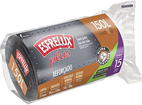Saco P/lixo Esfrelux Plus 150 Lts Reforc Rolo C/15
