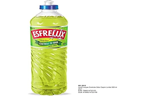 Lava Loucas Liquido Esfrelux 500ml Contr Odor Capim Limao