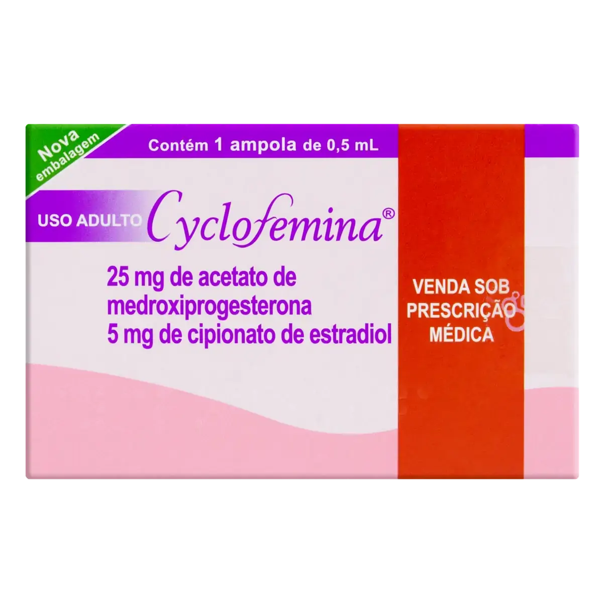 Cyclofemina Hemafarma Caixa 0,5ml Suspensão Injetável