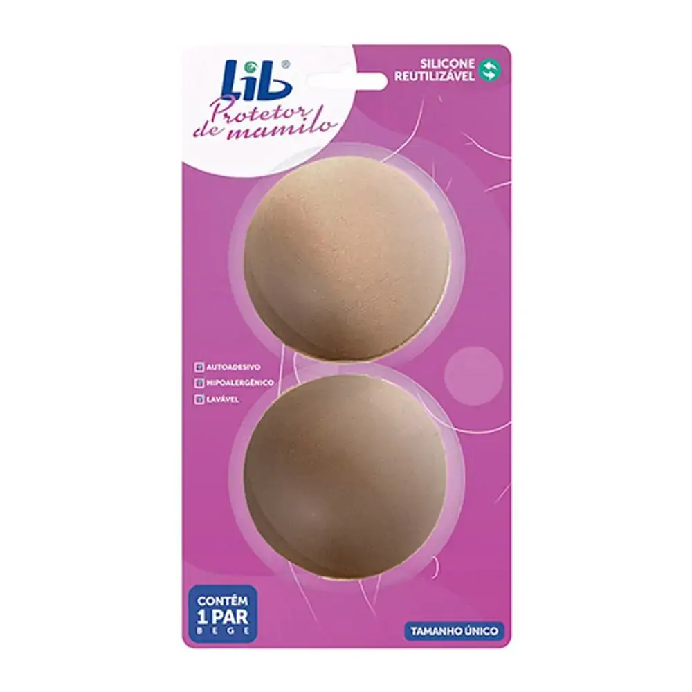Protetor de Mamilos Lib Bege 1 Par