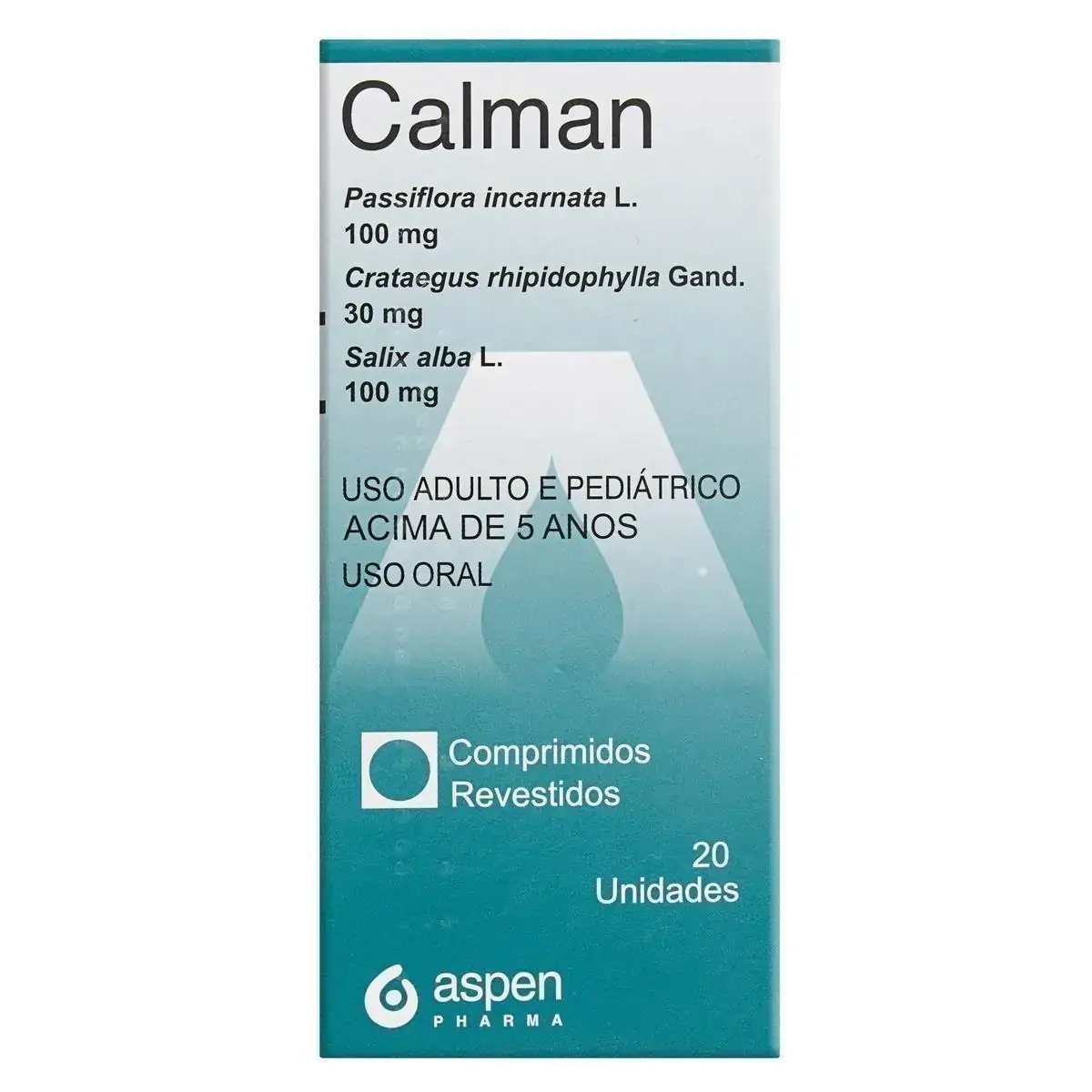 Calman Ativus Farmacêutica Caixa 20 Comprimidos Revestidos