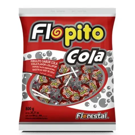 Pirulito Flopito 50unidade Cola