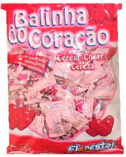 Bala Florestal Coracao Cereja