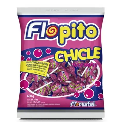 Pirulito Florest Chicle Tutti Frutt 50x1