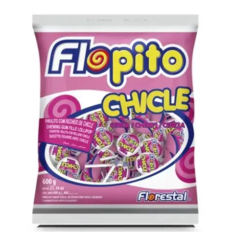 Pirulito Florest Chicle Cereja 50x1
