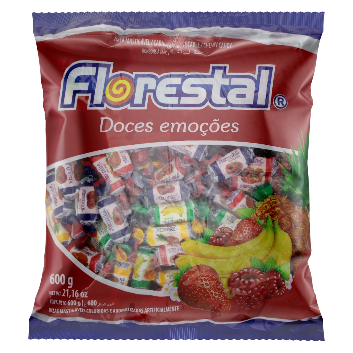 Bala Sortida Florestal Pacote 600g