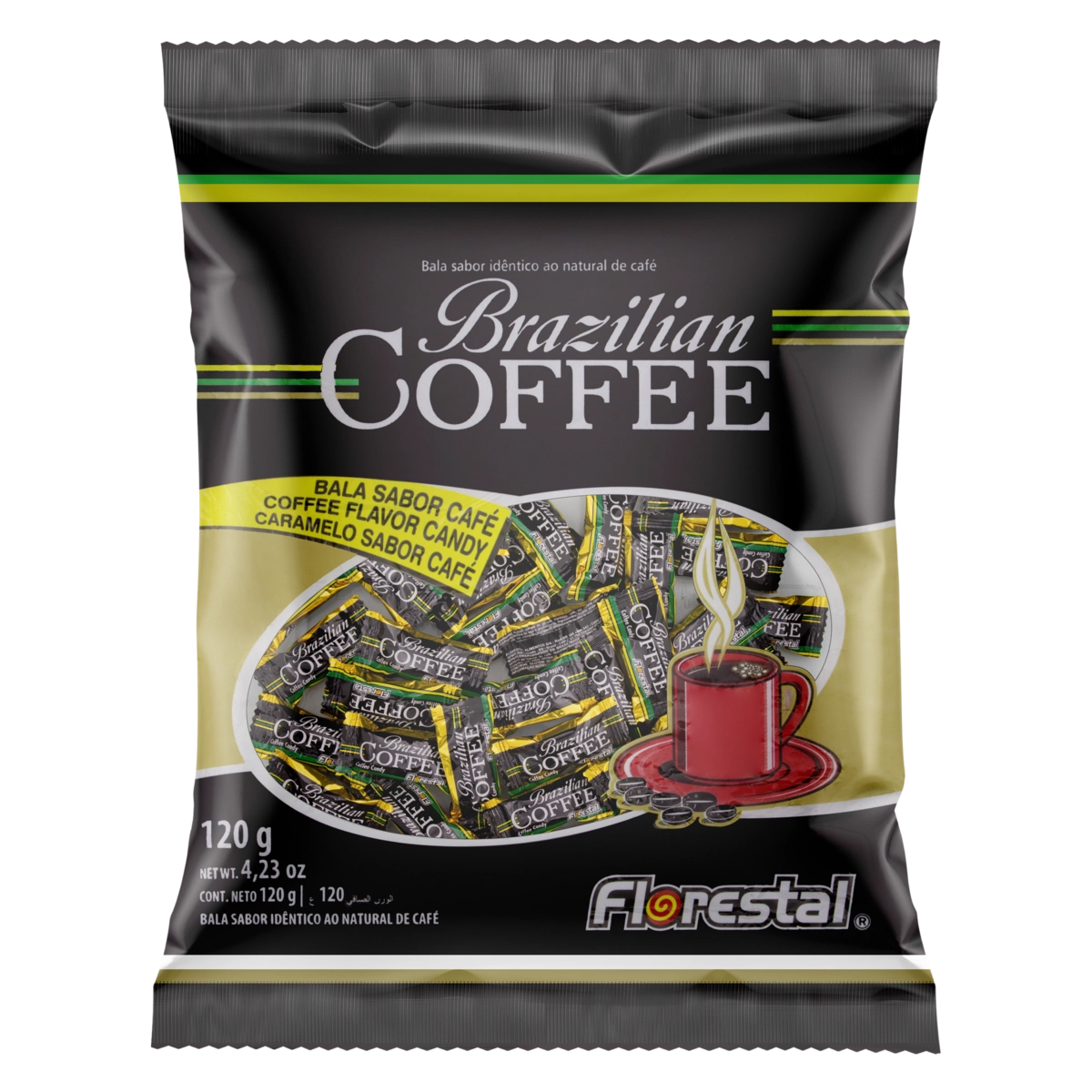 Bala De Café Florestal Brazilian Coffee Pacote 120g