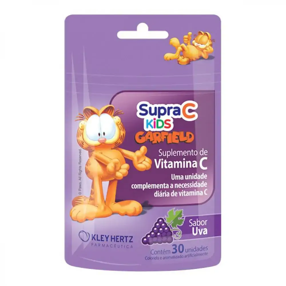 Suplemento de Vitamina C Kley Hertz Gomas Sabor Uva 30 Unidades