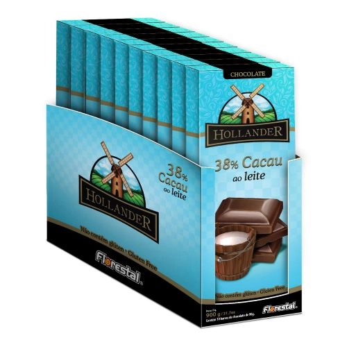 Choclate Hollander 38 Cacau Ao Leite 90g