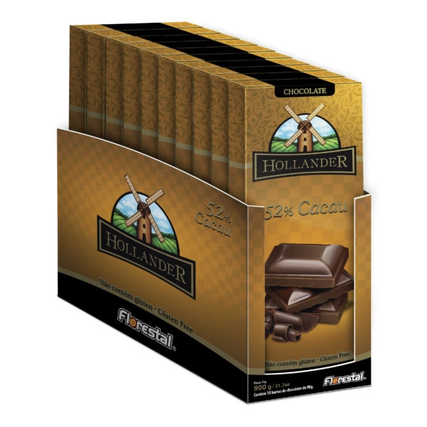 Choclate Hollander 52 Cacau 90g