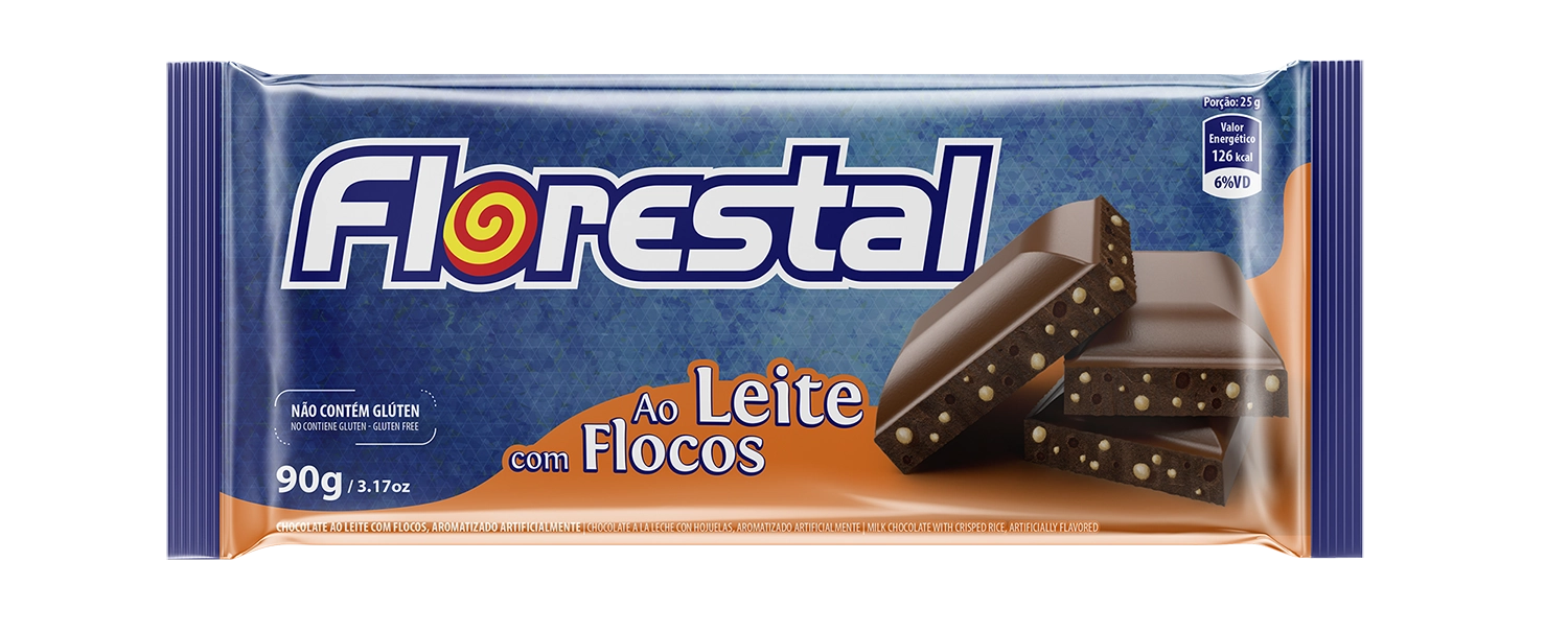 Choc. Florestal Flocos 90 G