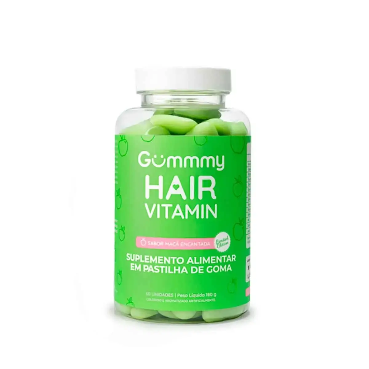 Gummmy Hair Vitaminas Goma Sabor Maca Verde C60 Nutri Group Lote 29112021 Ne