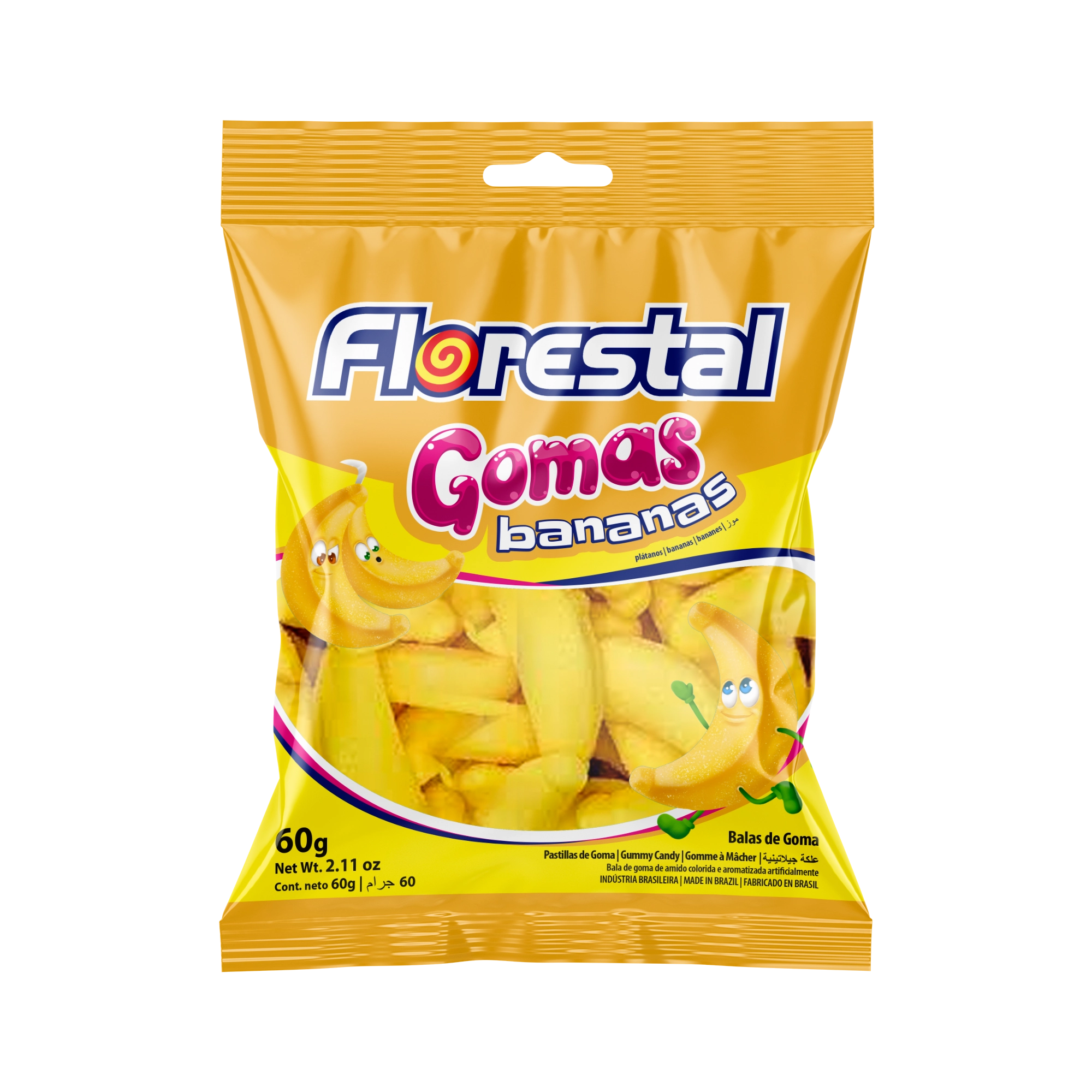 Gomas Bananas Florestal 60g