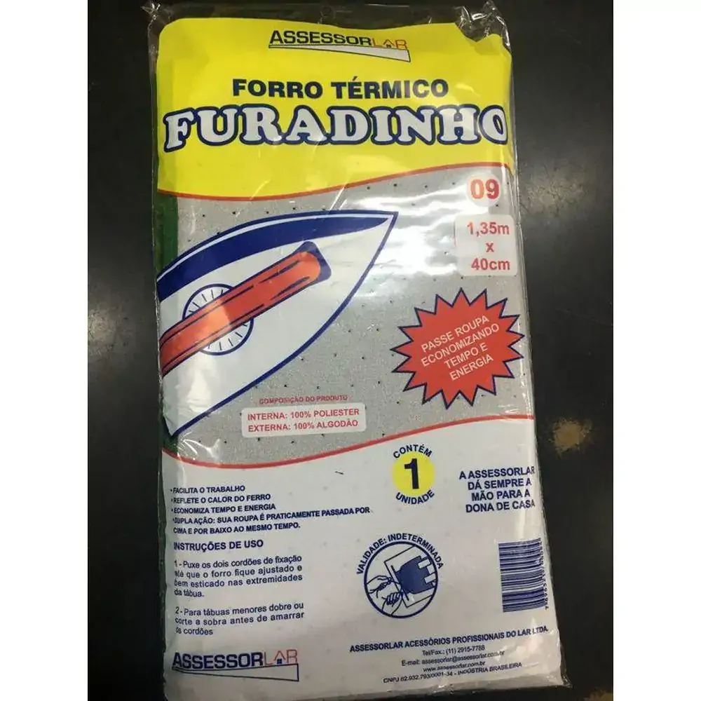 Forro Termico Furadinho Assessolar 135x40c