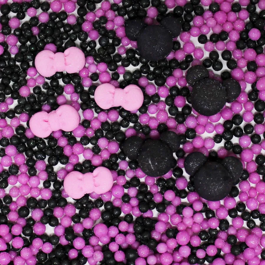Conf Acucar Sprinkles Minnie Pin 60g Doces Morello