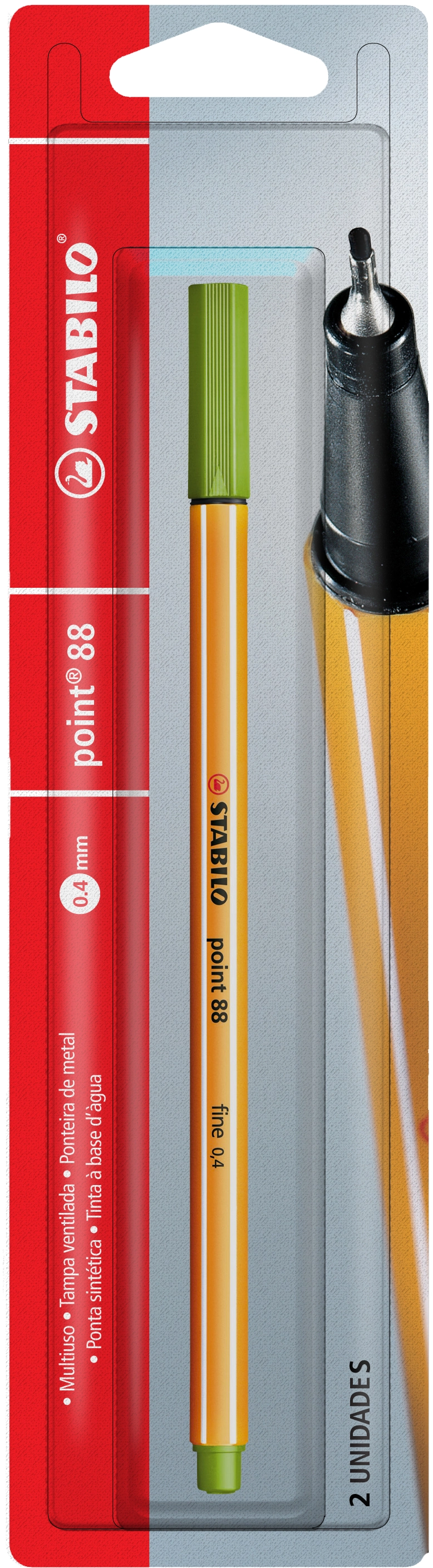 Stabilo Point 88 Pens Leaf Green No. 43