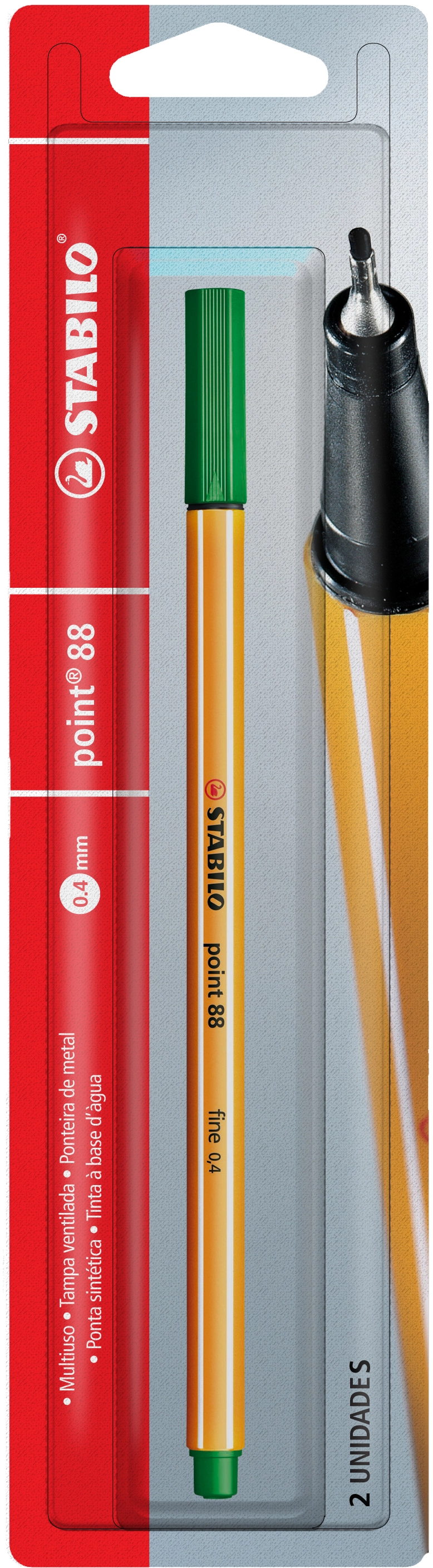 Stabilo Point 88 Pens Green No. 36