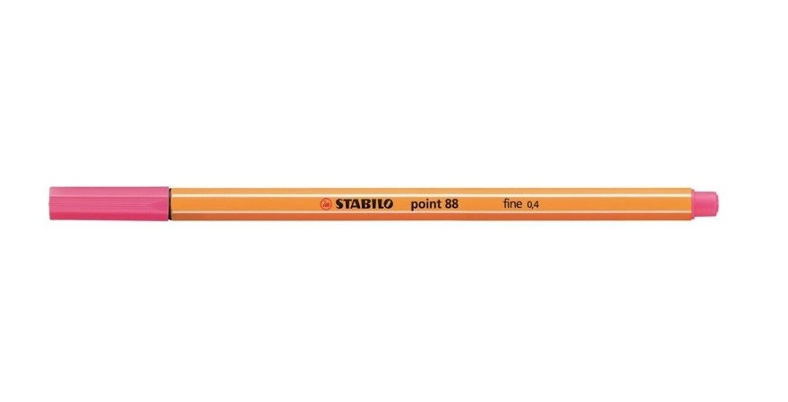 Caneta Porosa 0.4mm Stabilo Point 88/17 Rosa Chiclete