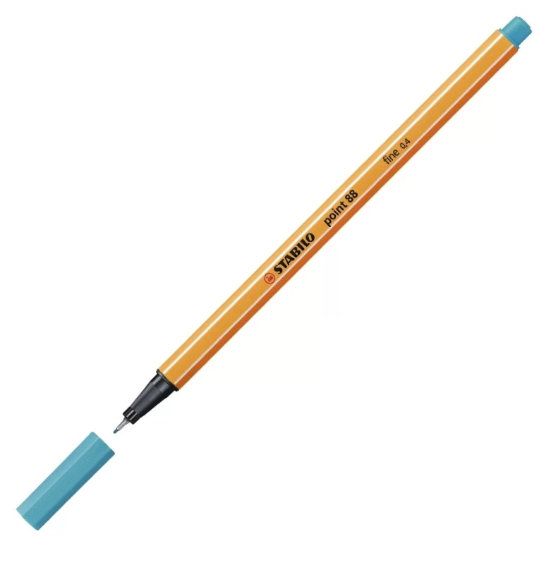 Caneta Porosa 0.4mm Stabilo Point 88/31 Azul Ceu