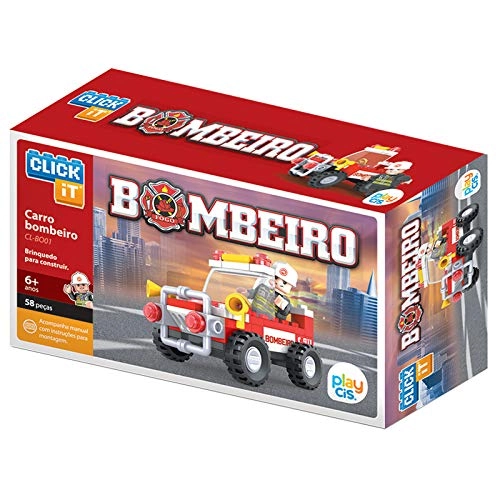 Blocos De Montar Carro De Bombeiro 58pcs