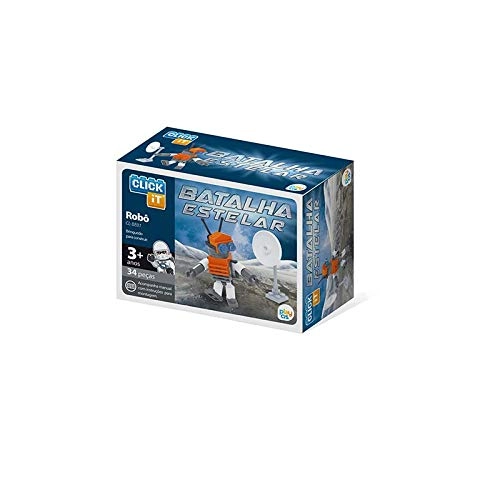 Brinq Click It Robo Batalha Estelar 34 Pcs