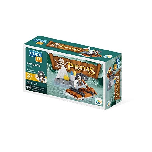 Brinq Click It Jangada Piratas 48 Pcs